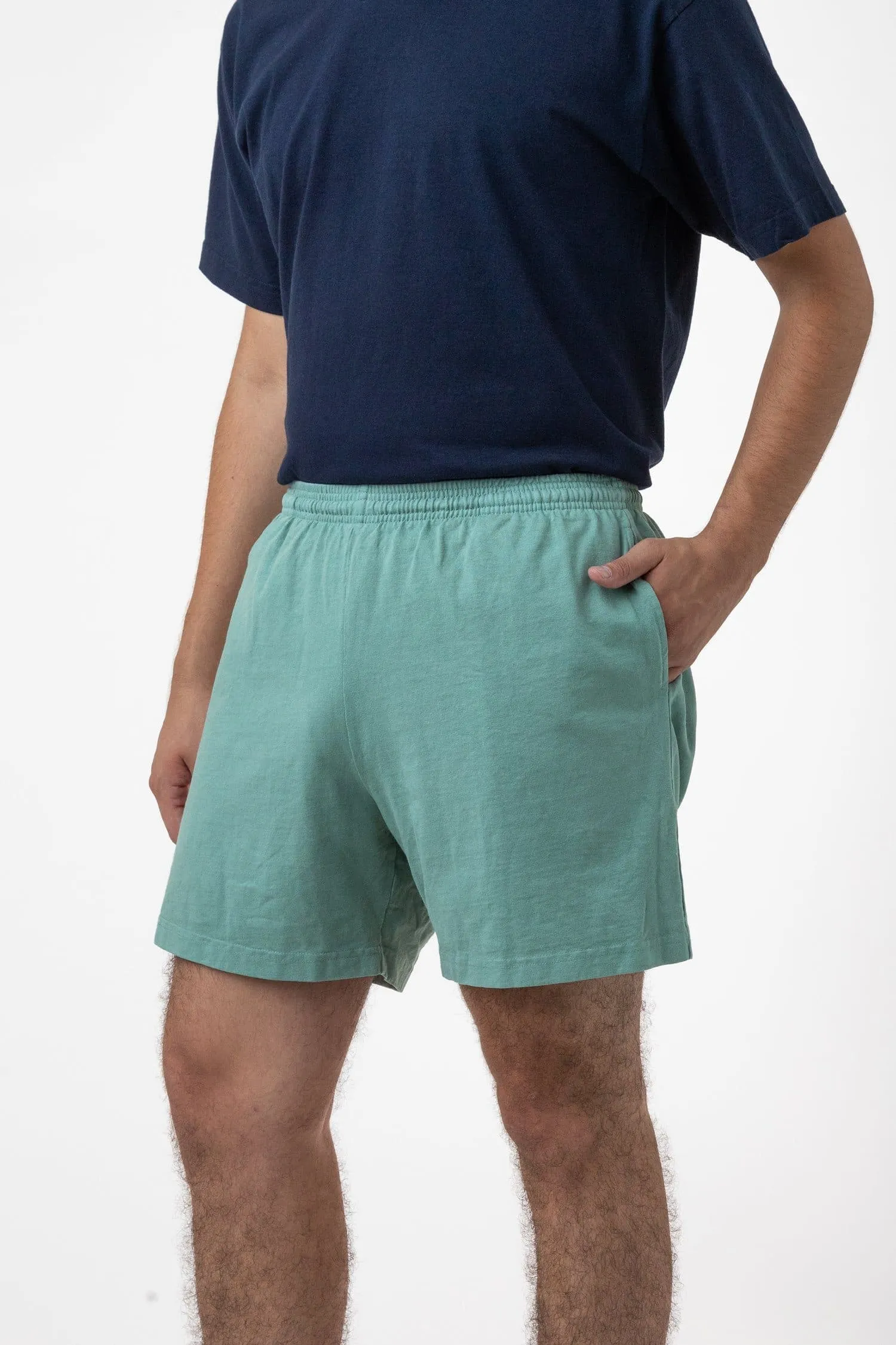 1242GD - Heavy Jersey Garment Dye Gym Shorts