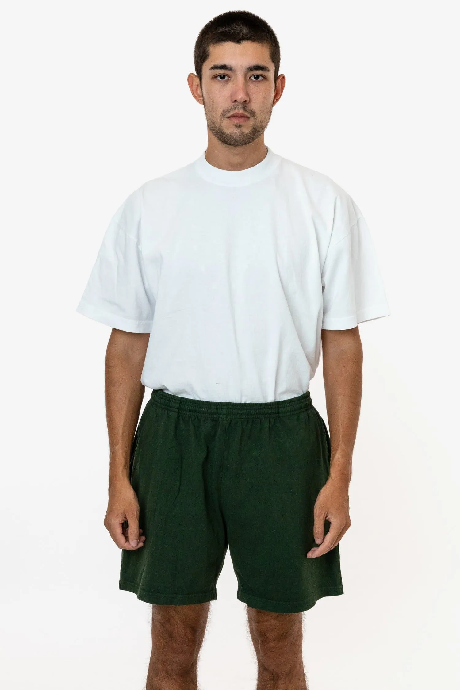 1242GD - Heavy Jersey Garment Dye Gym Shorts