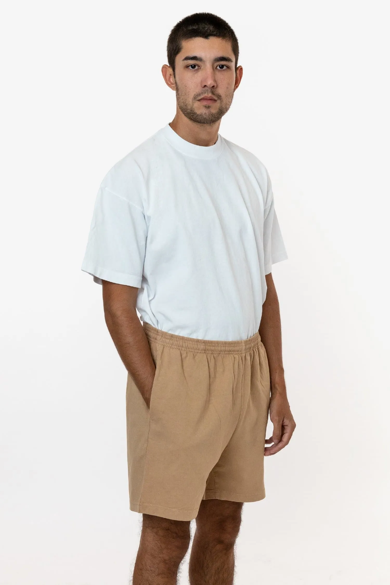 1242GD - Heavy Jersey Garment Dye Gym Shorts