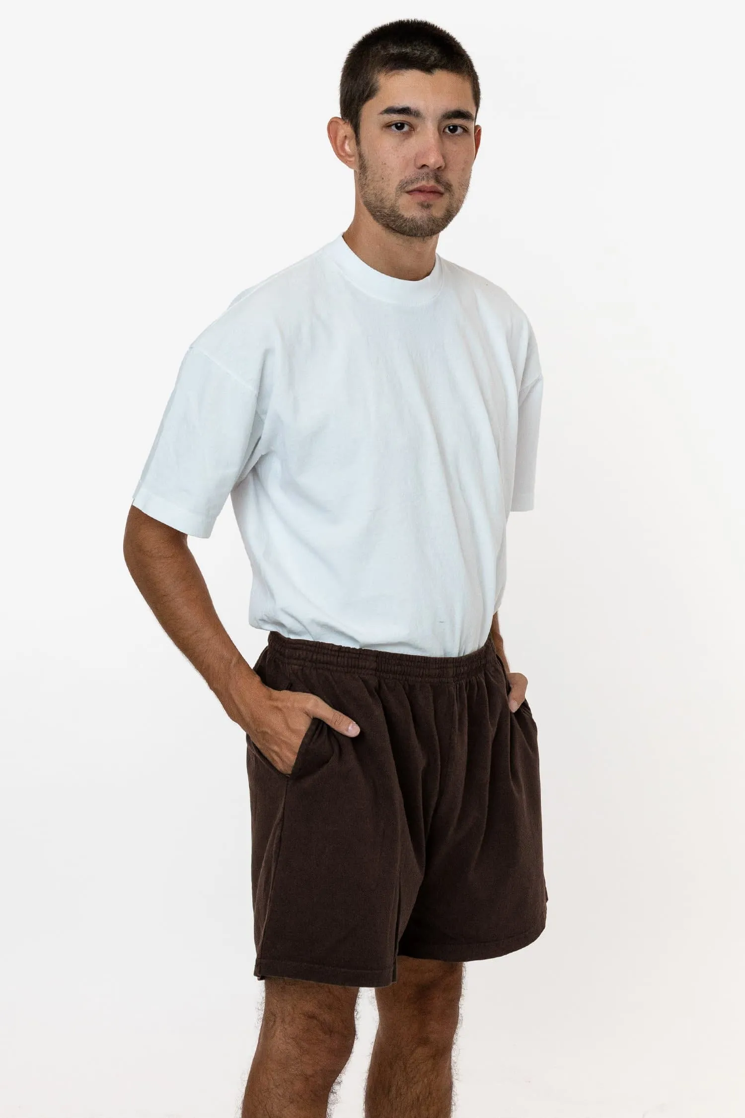 1242GD - Heavy Jersey Garment Dye Gym Shorts