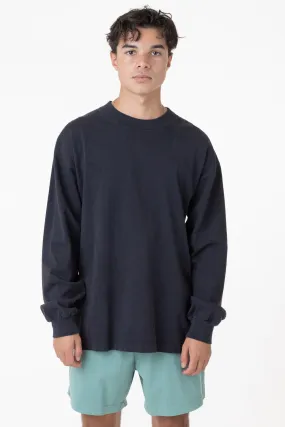 1406GD - Long Sleeve Garment Dye Mockneck T-Shirt