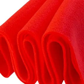Acrylic Felt Crafting Fabric | Hot Orange
