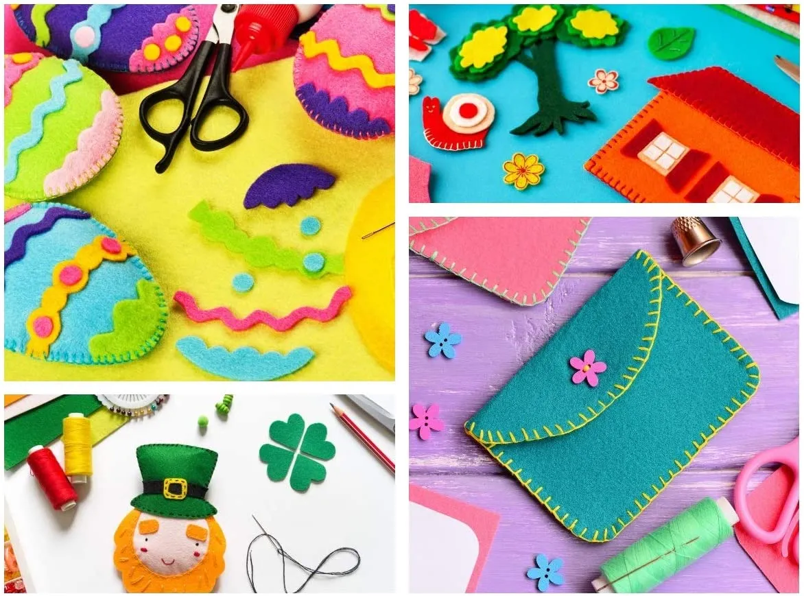 Acrylic Felt Crafting Fabric | Hot Orange