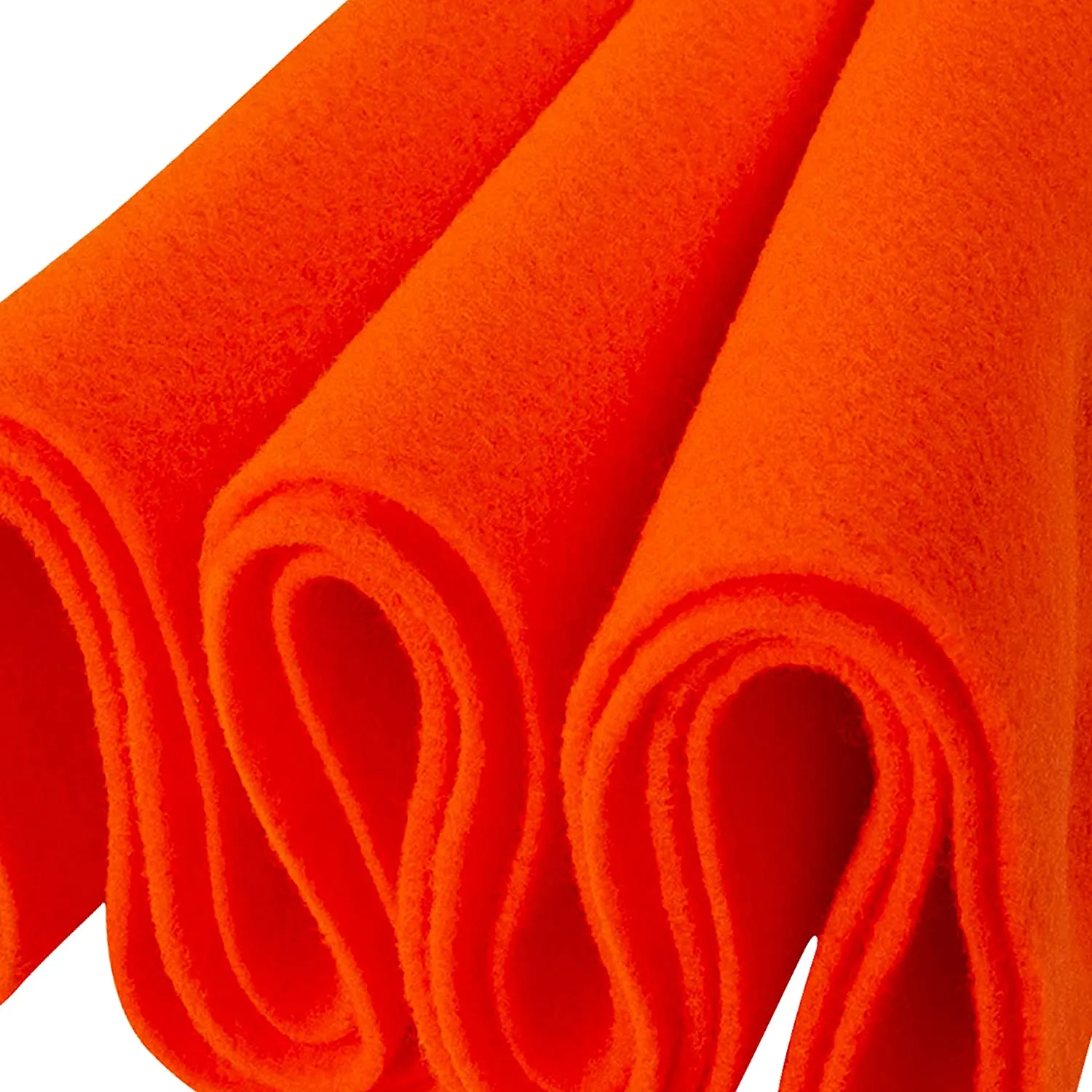 Acrylic Felt Crafting Fabric | Neon Orange