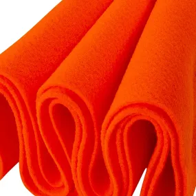 Acrylic Felt Crafting Fabric | Neon Orange
