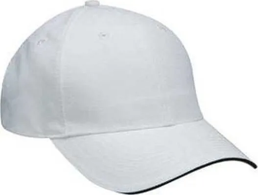 Adams PE102 Adult Performer Cap - White Black