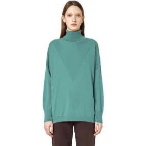 Alpha Studio Green Silk Women's Sweater