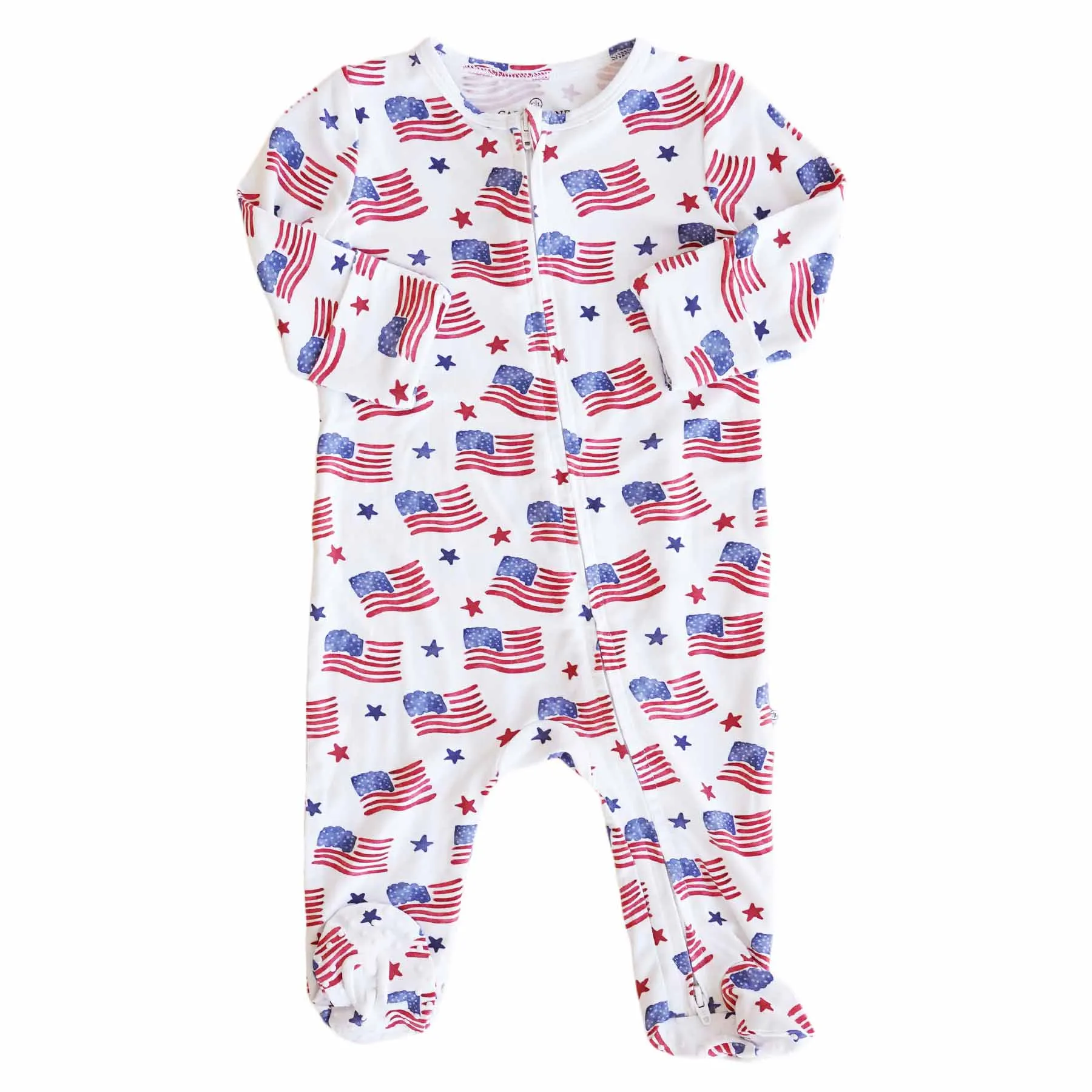 American Dreams Zipper Footie