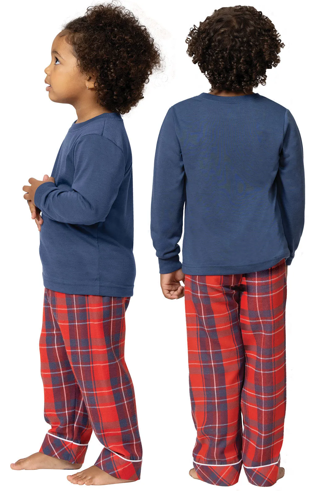Americana Plaid Toddler Pajamas - Family Set