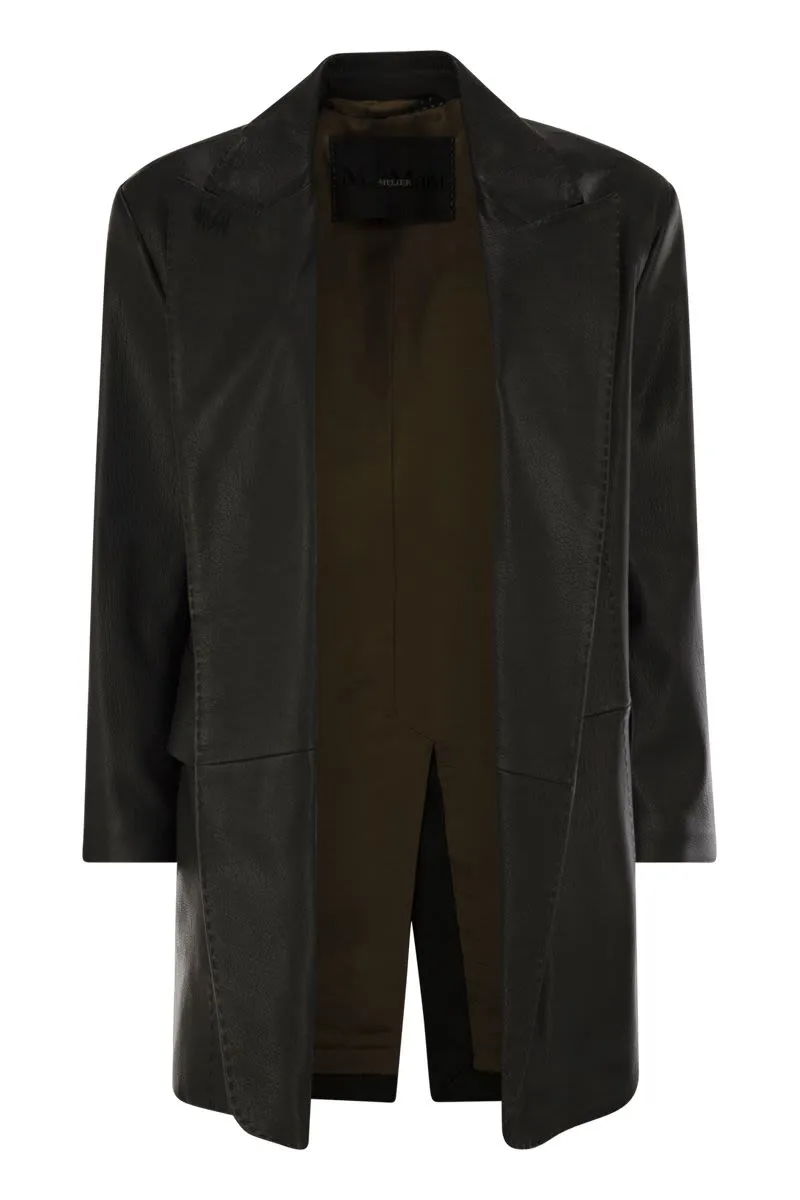 ARDEA - NAPPA LEATHER OVERSIZED BLAZER COAT