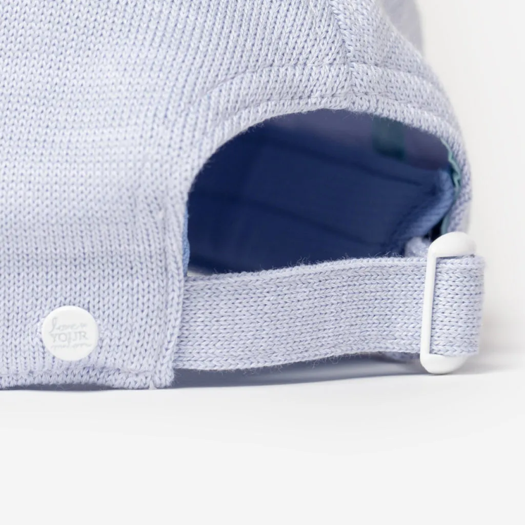 Baby Blue and White Speckled “Mom” Hero Cap