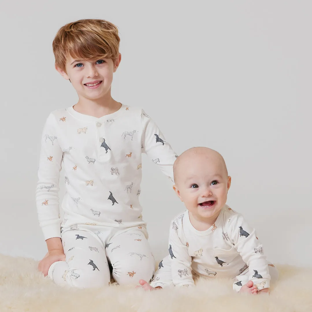 Baby Organic Pocket Romper - Tiny Dogs