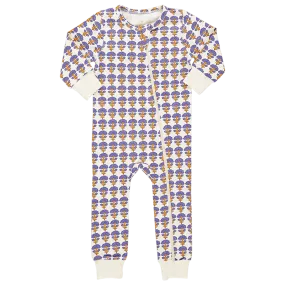 Baby Organic Romper - Stamp Flower