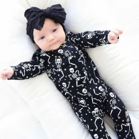 Baddie Bones Zipper Footie