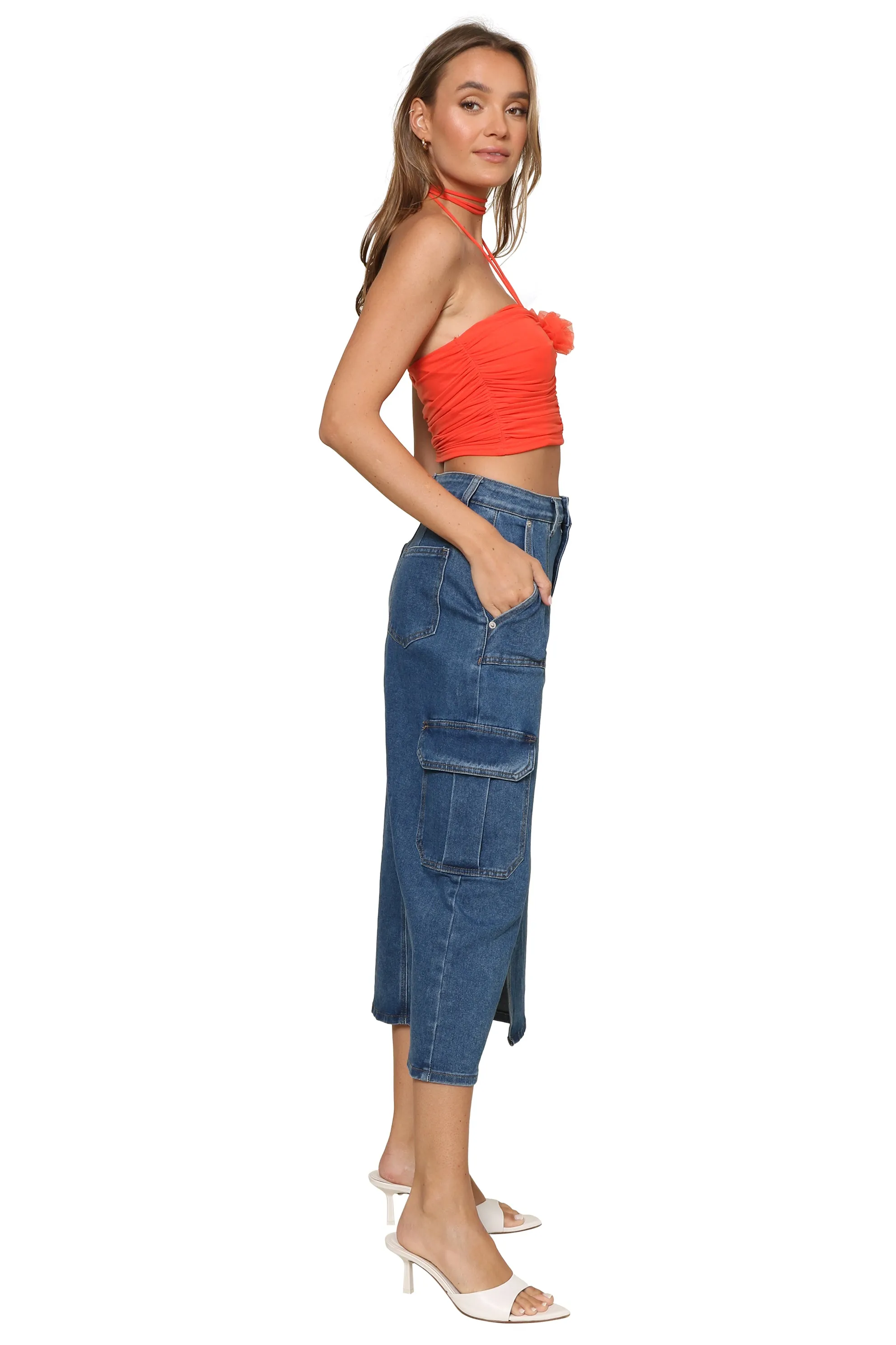 Bailey Strappy Ruching Top