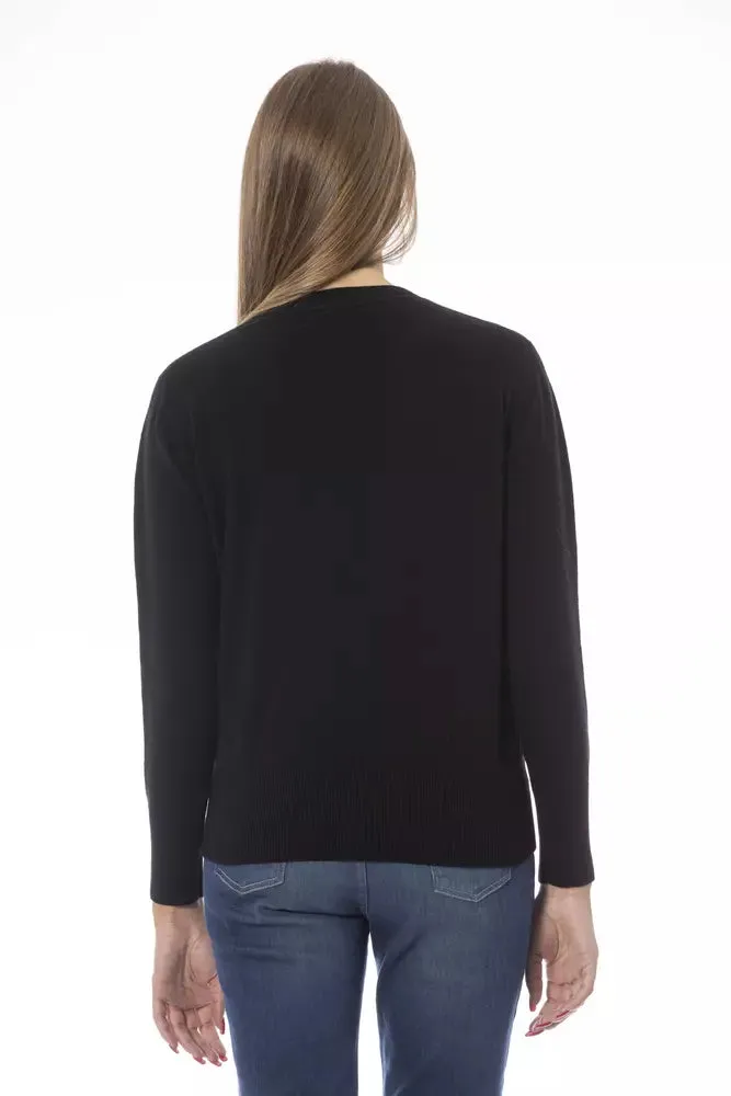 Baldinini Trend Black Wool Women Women's Sweater
