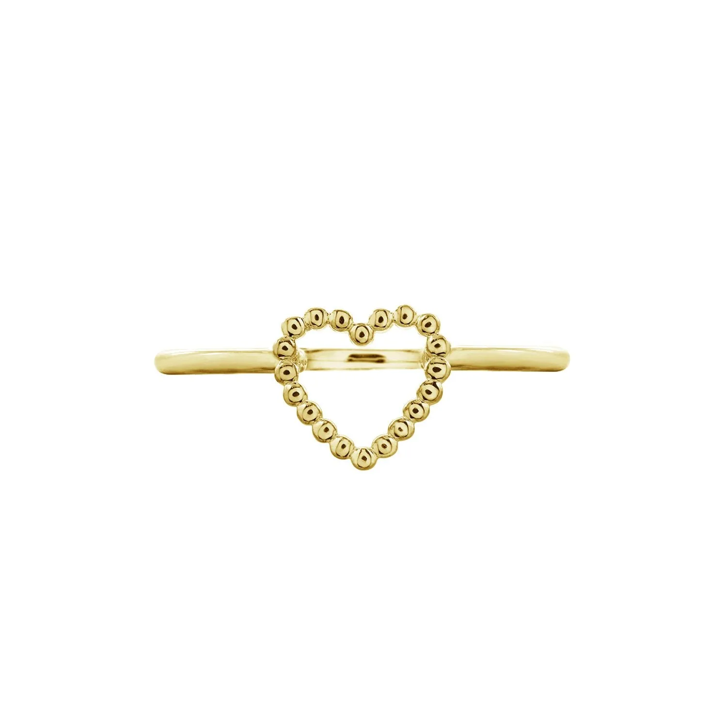 Beaded Heart Ring