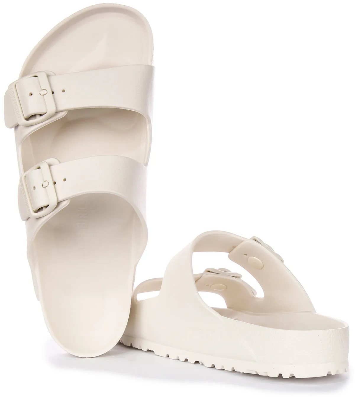 Birkenstock Arizona Eva In Off White For Unisex