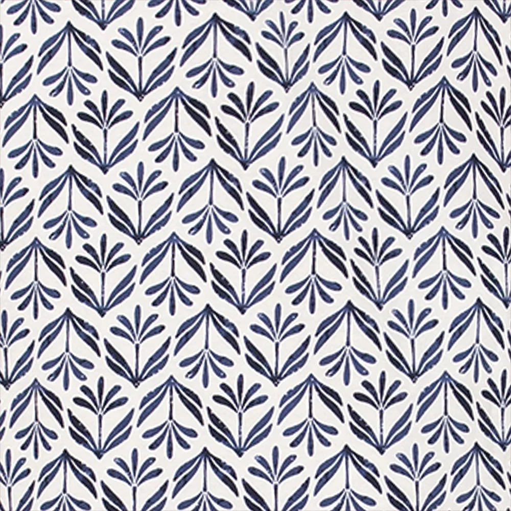 Blue Block Button-Front Pajamas
