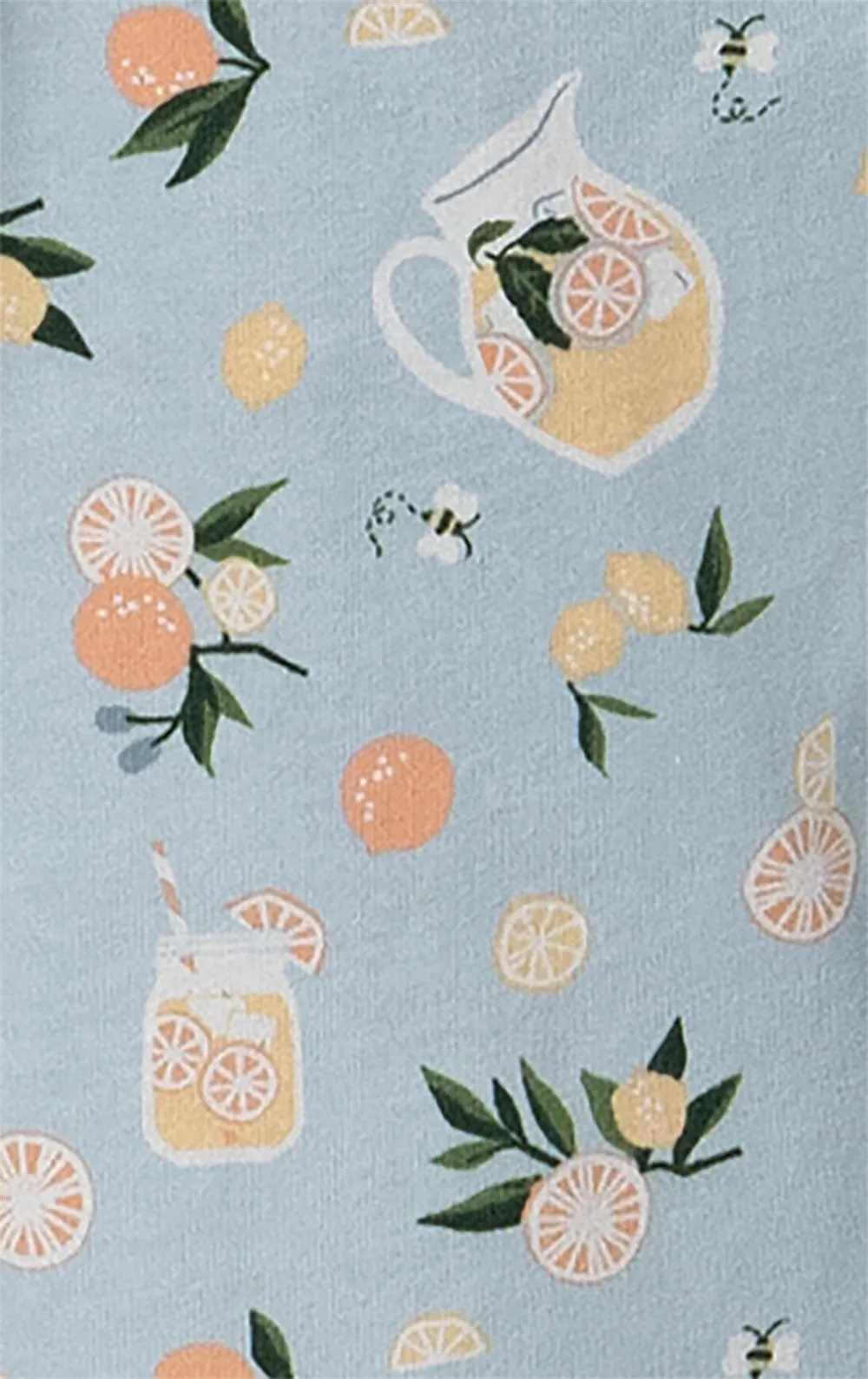 Blue Lemonade Pocket Tee Capri Pajamas