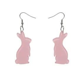 Bunny Bubble Resin Drop Earrings - Pink