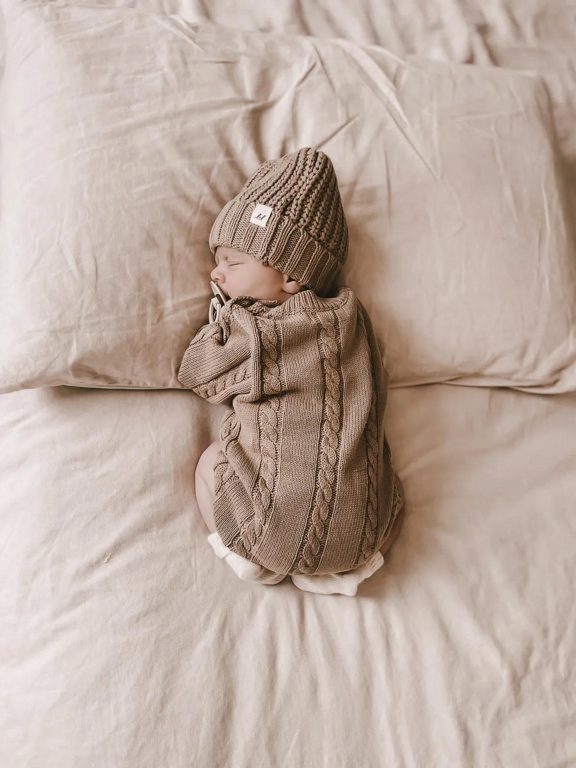 Cable Knit Romper | Acorn