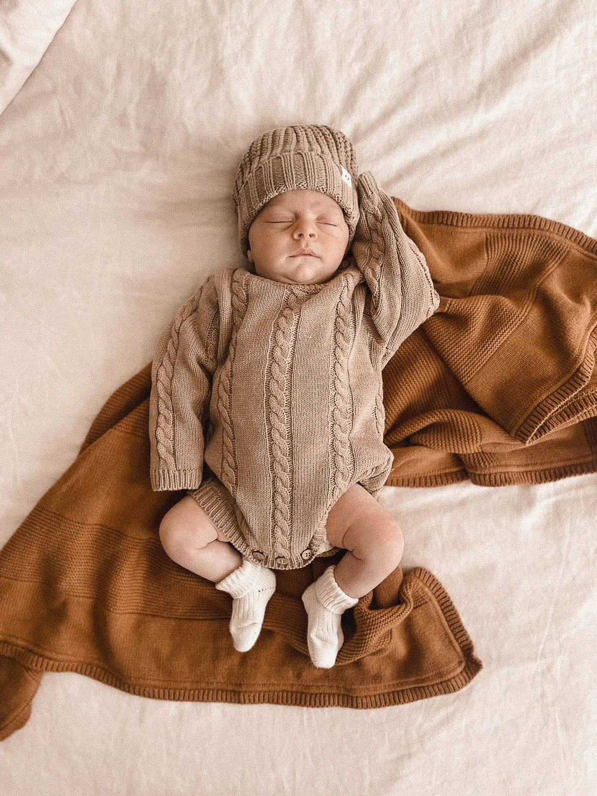 Cable Knit Romper | Acorn