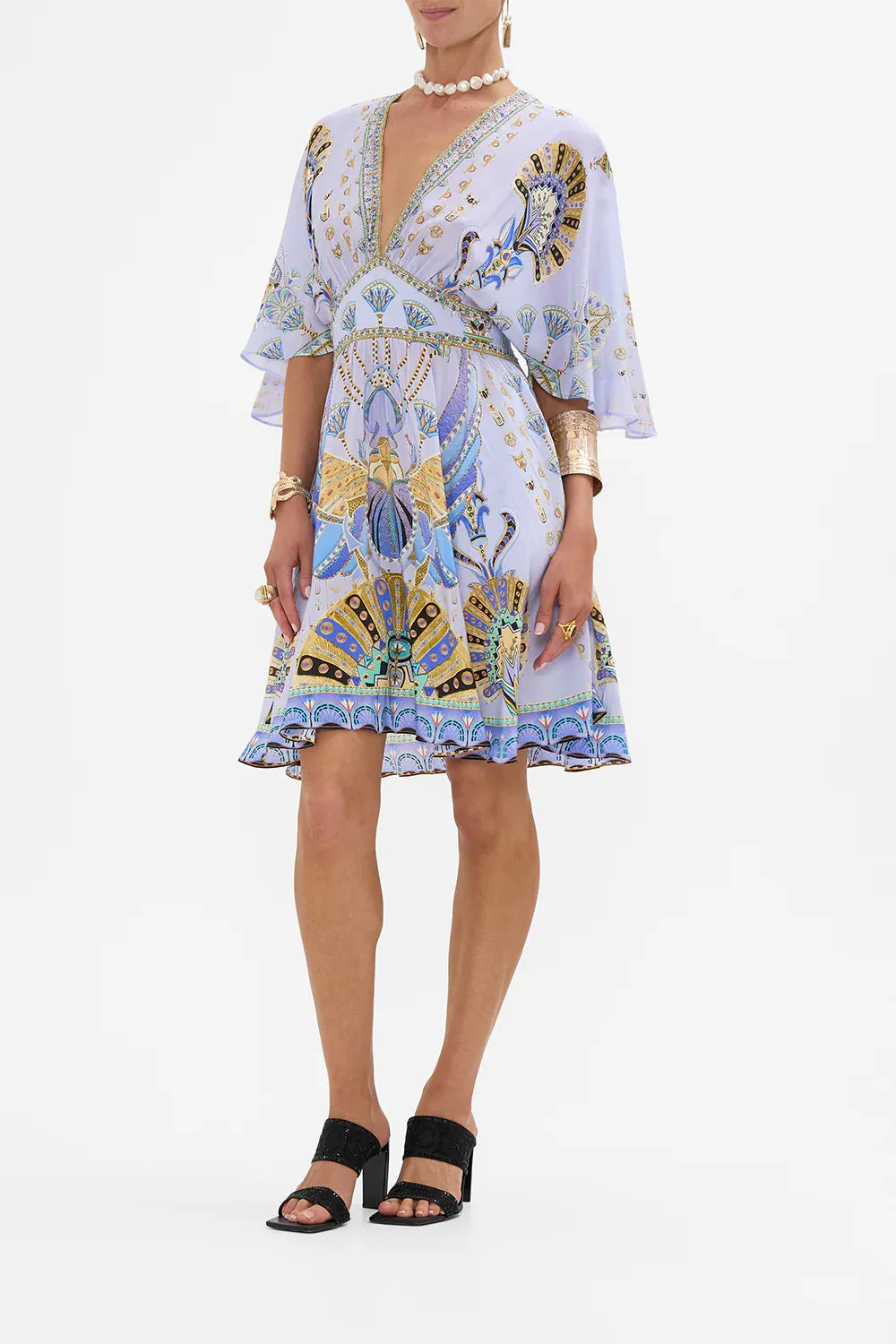 Camilla Short Waisted Dress - Under Scarab Skies