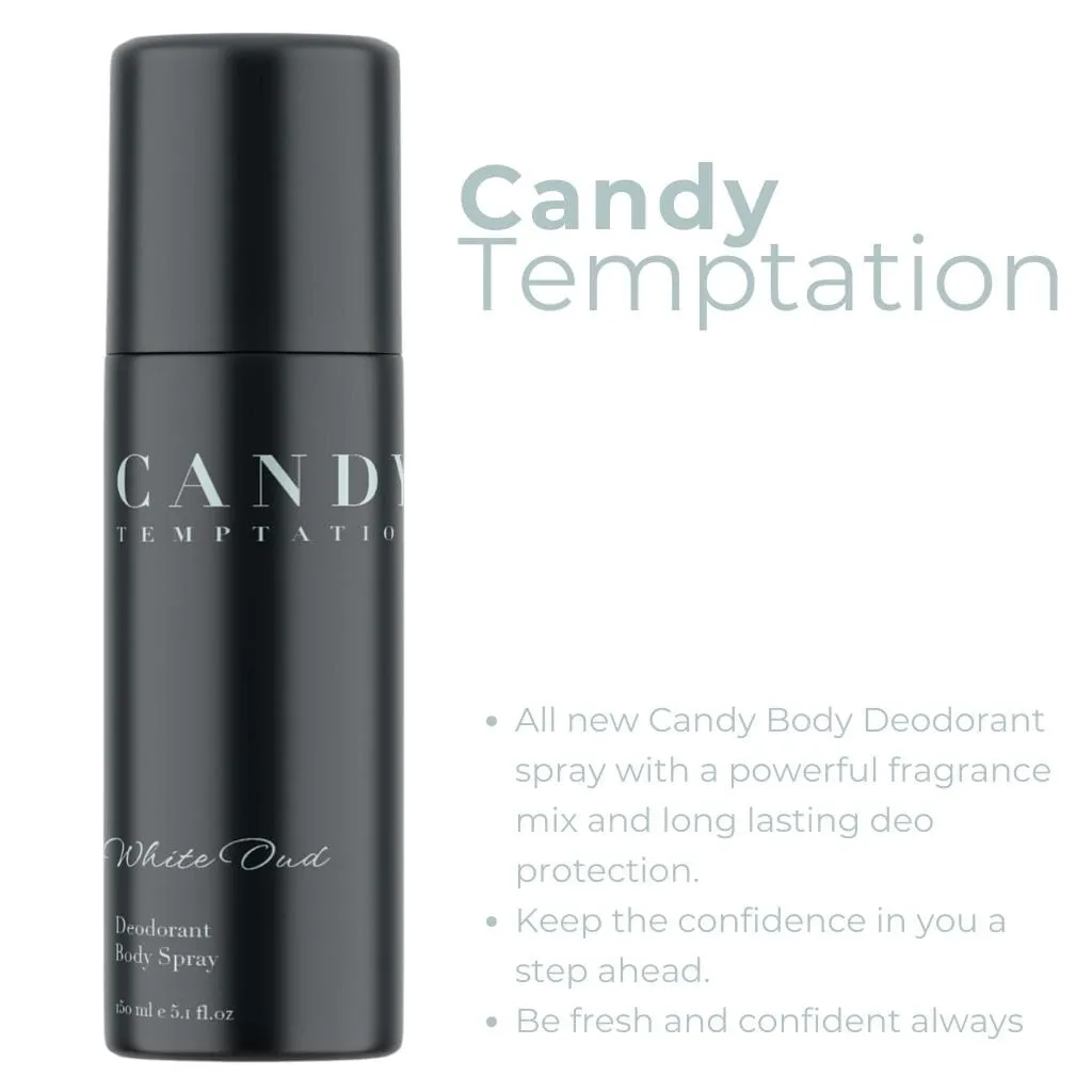 Candy Temptation Deodorant - White Oud: Beyond Fresh, Beyond Ordinary