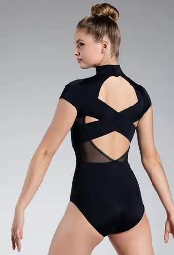 Cap Sleeve Cross Back Leotard