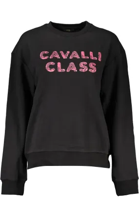 Cavalli Class Black Cotton Women Women's Sweater