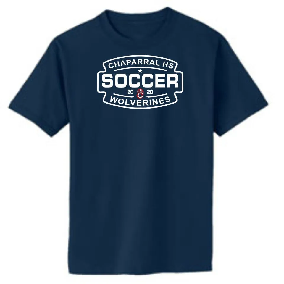 Chap Soccer Basic SOCCER Tee- Matte or Glitter