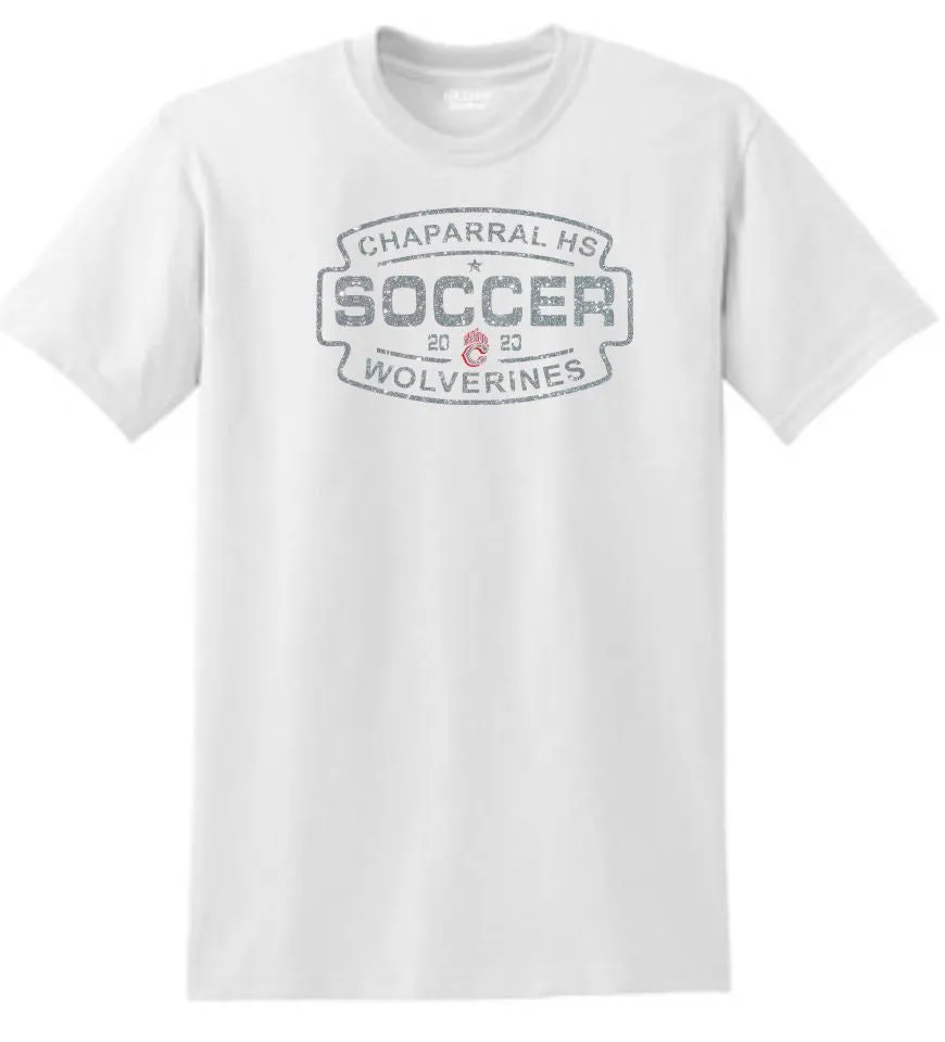 Chap Soccer Basic SOCCER Tee- Matte or Glitter