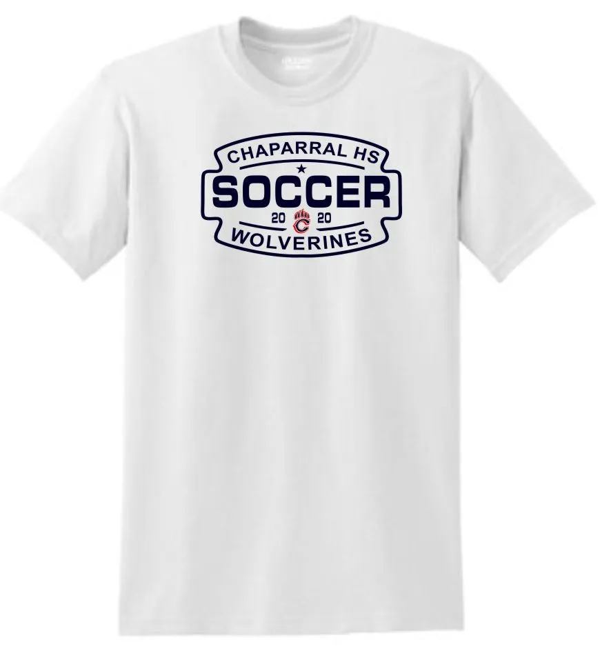 Chap Soccer Basic SOCCER Tee- Matte or Glitter