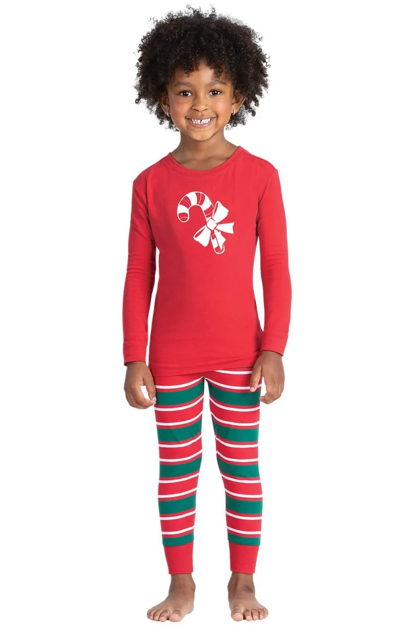 Christmas Stripe Snug Fit Toddler Pajamas