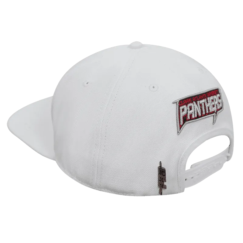 CLARK ATLANTA UNIVERSITY CLASSIC UNISEX WOOL SNAPBACK HAT (WHITE)