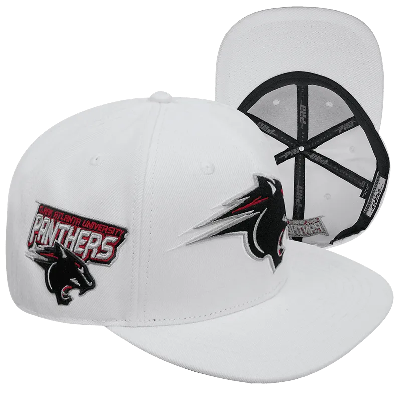 CLARK ATLANTA UNIVERSITY CLASSIC UNISEX WOOL SNAPBACK HAT (WHITE)