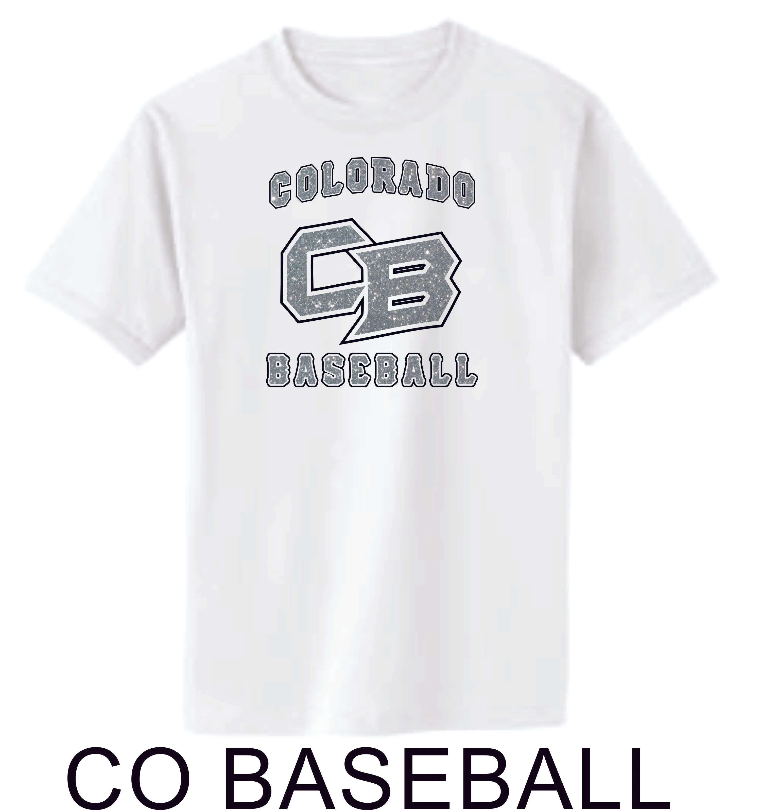Co Baseball Basic CO BASEBALL Tee- Matte or Glitter