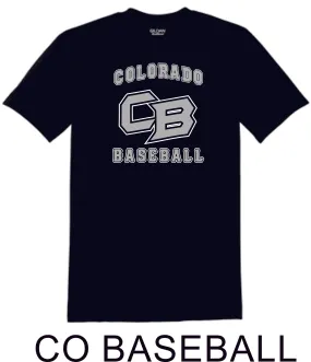 Co Baseball Basic CO BASEBALL Tee- Matte or Glitter