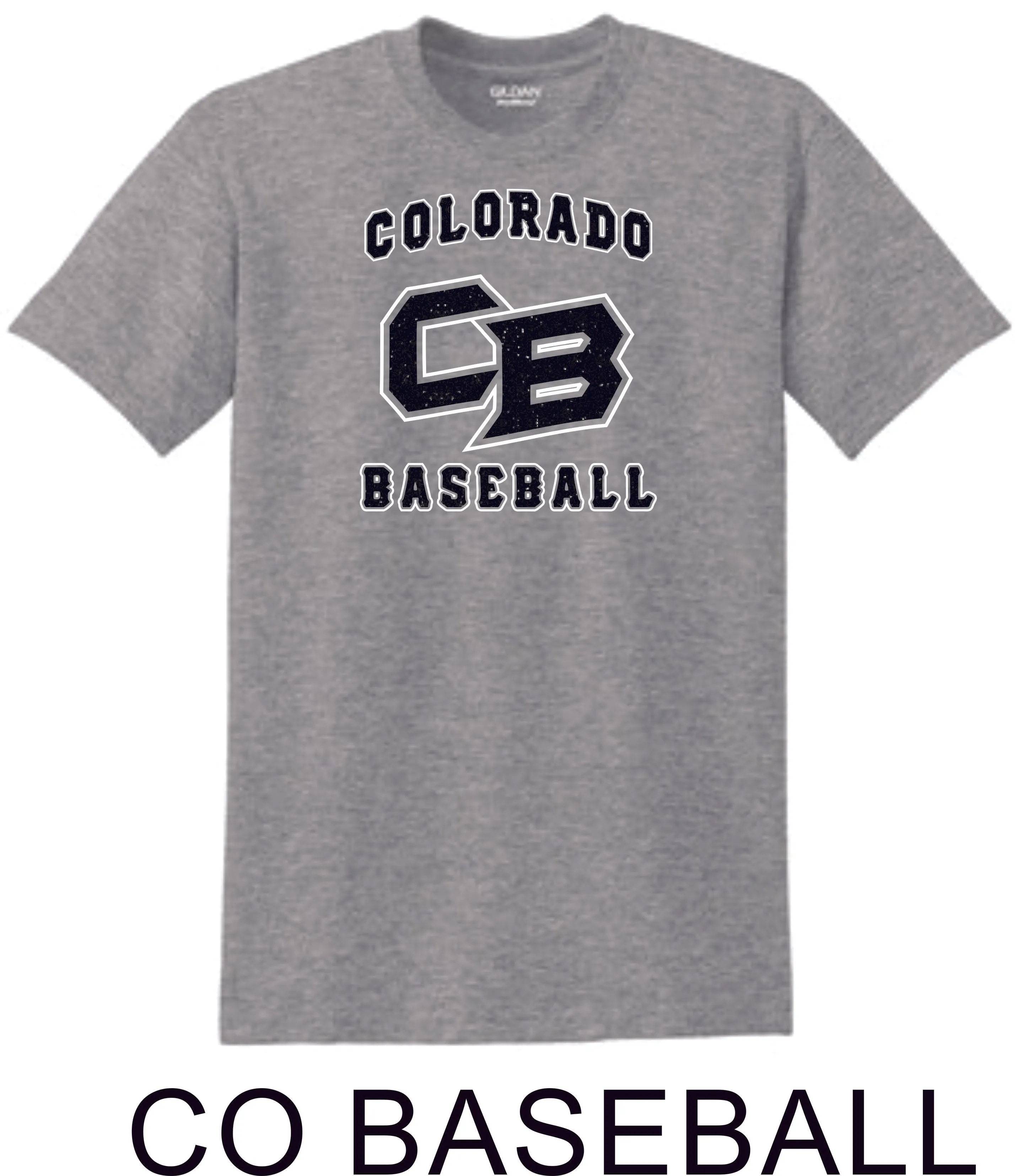 Co Baseball Basic CO BASEBALL Tee- Matte or Glitter