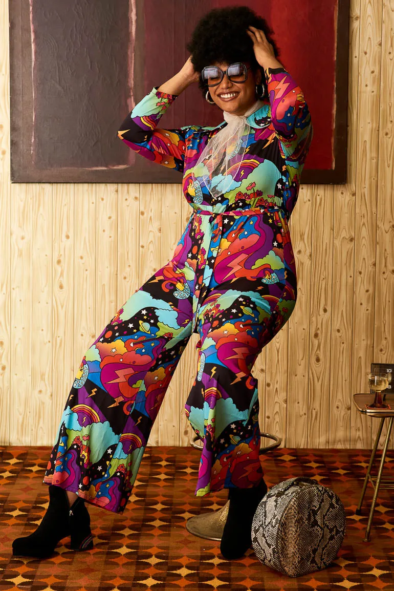 Cosmic Voyage Galactic Wide Leg Jumpsuit