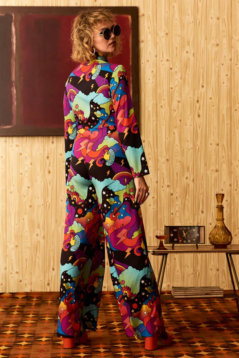 Cosmic Voyage Galactic Wide Leg Jumpsuit