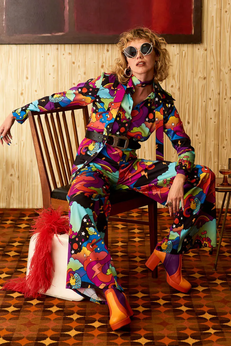 Cosmic Voyage Galactic Wide Leg Jumpsuit