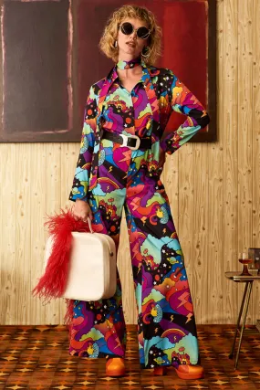 Cosmic Voyage Galactic Wide Leg Jumpsuit