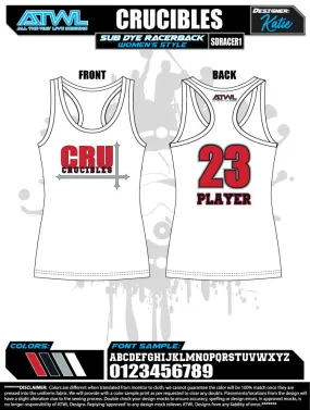 Crucibles Sub Dye Womens Racerback