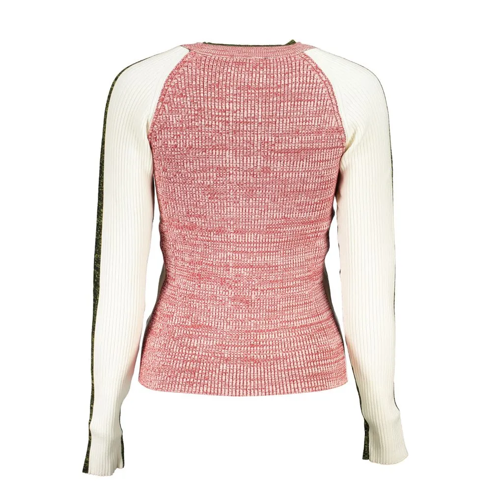 Desigual Chic Contrasting Crew Neck Women's Sweater