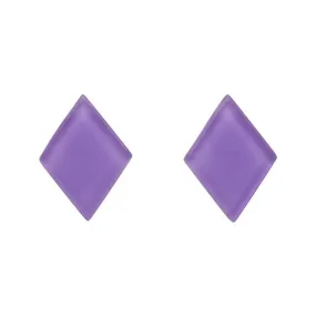 Diamond Bubble Resin Stud Earrings - Lavender