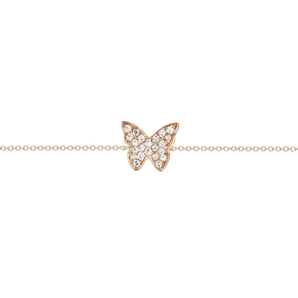 Diamond Butterfly Bracelet