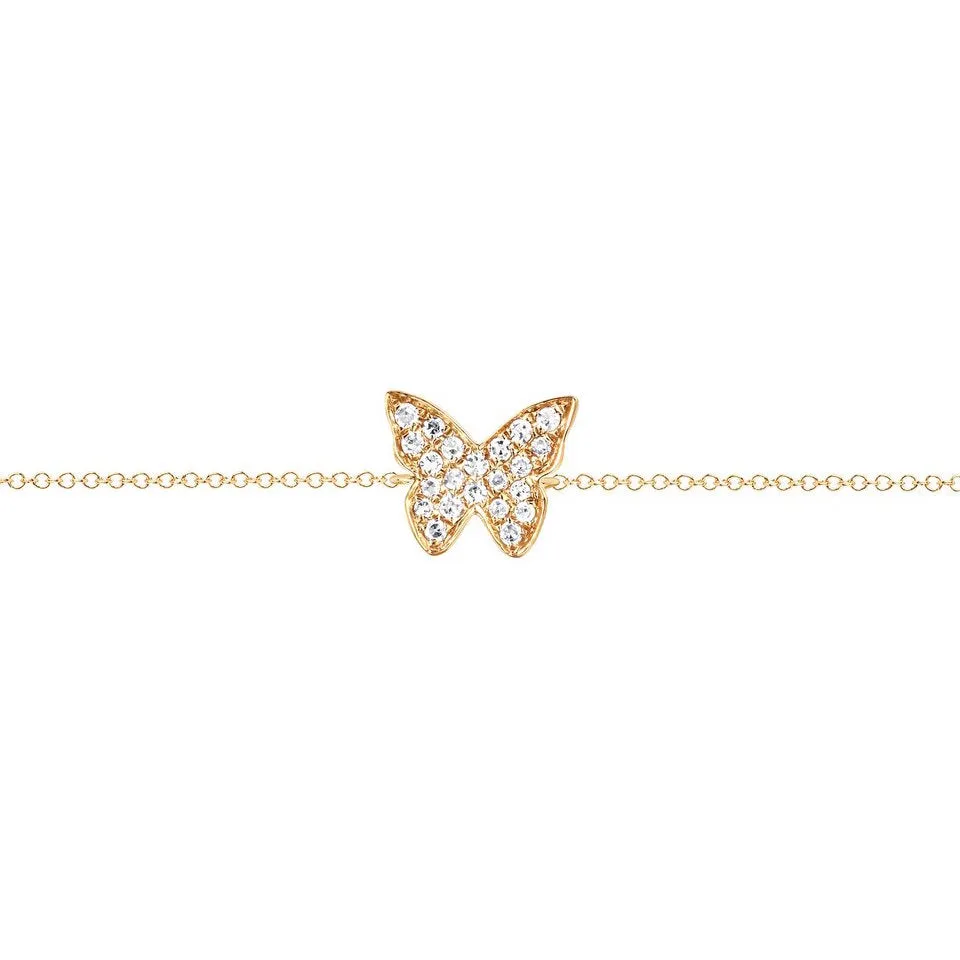 Diamond Butterfly Bracelet