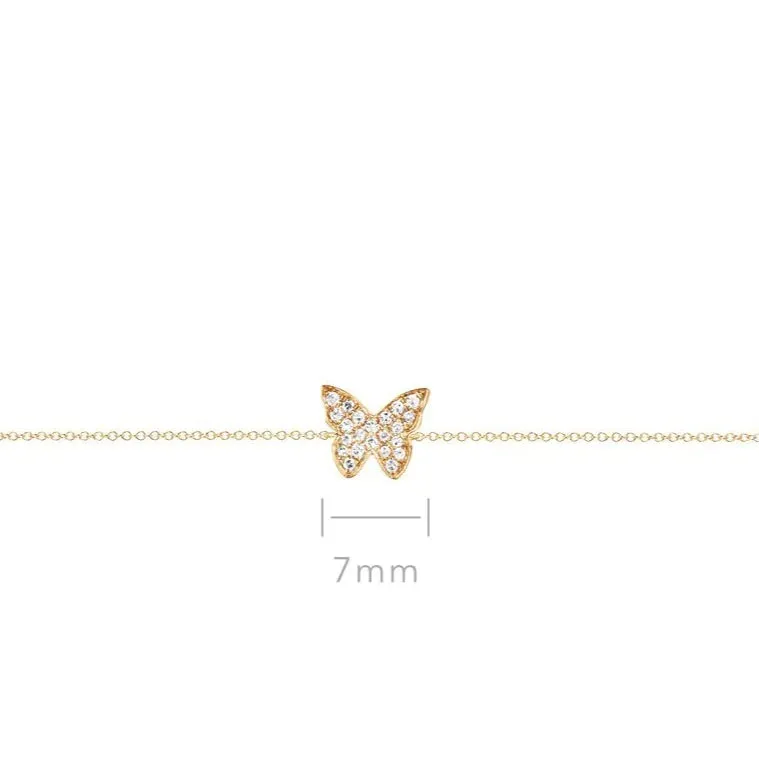 Diamond Butterfly Bracelet